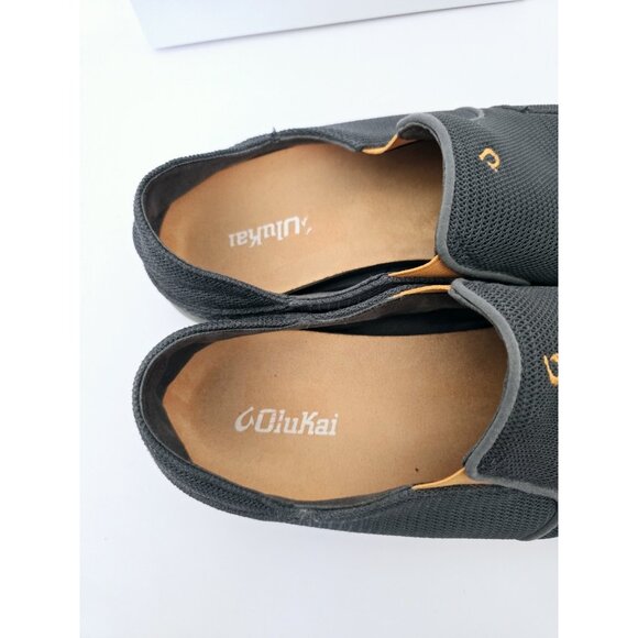 Olukai Nohea Mesh Shoes 10 Slip On Grey Gray Mens Causal Breathable Loafers - Picture 6 of 12